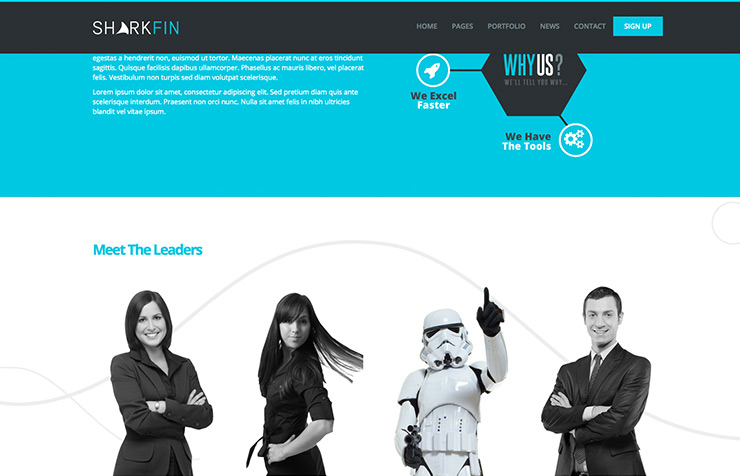 Sharkfin - Flat Multi Page Theme