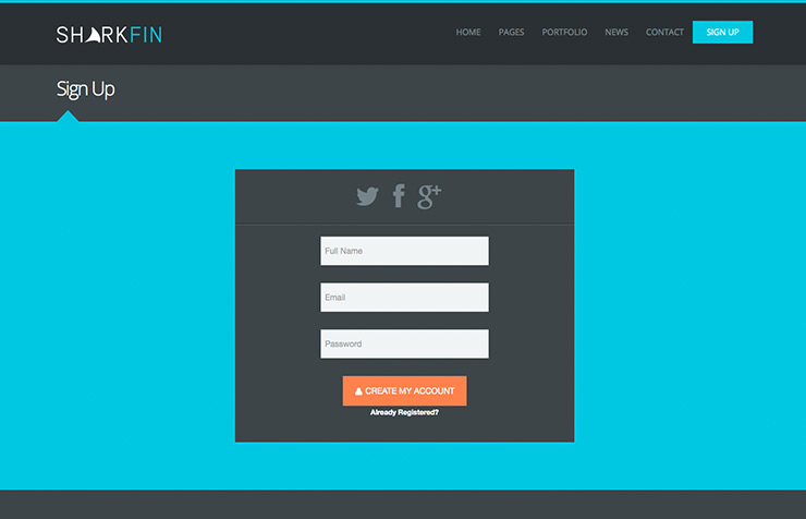 Sharkfin - Flat Multi Page Theme